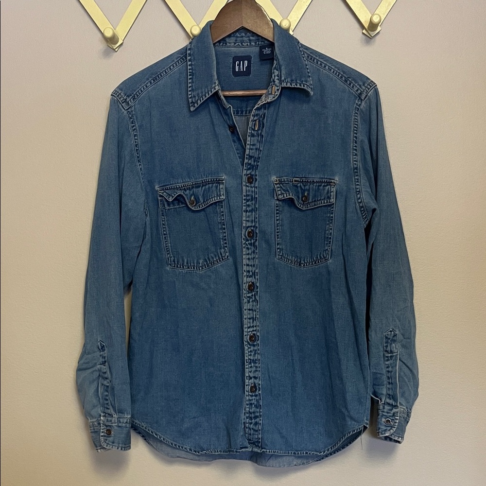 GAP Vintage Blue Button Down Shirt